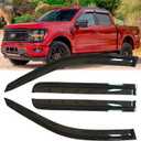 4pcs Original Shatterproof Side Window Wind Deflectors for F-150 15-24,Outside Mount Rain Guard Set,Window Visors for Cars,Vent Deflector for 15-24 F-150 17-24 F-250/F-350/F-450/F-550 Super Duty 94975