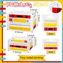 Weysat 2 Pcs Desk Organizer Wooden Multi-functional Crayon Printed Desktop Storage Accessories for Back to School Classroom Dorm Teacher Office Desk Pencil Pen Holder File Folder Organizer Supplies