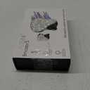 BASN Bmaster5 in Ear Monitors, 1DLC Diaphragm+4BA 5 Drivers Drummers Headphones with Silver-Plated OFC Cable, Noise Isolation IEM Earbuds for Musicians (Midnight Black)