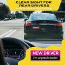 2 x 3-Pack HEY-OKEY New Driver Magnet for Car  Metal Only (Not for Plastic/Aluminum)  Funny Pink Please Be Patient Reflective Magnetic Bumper Sticker  Removable Rookie Safety Signs  10 x 3.5 in