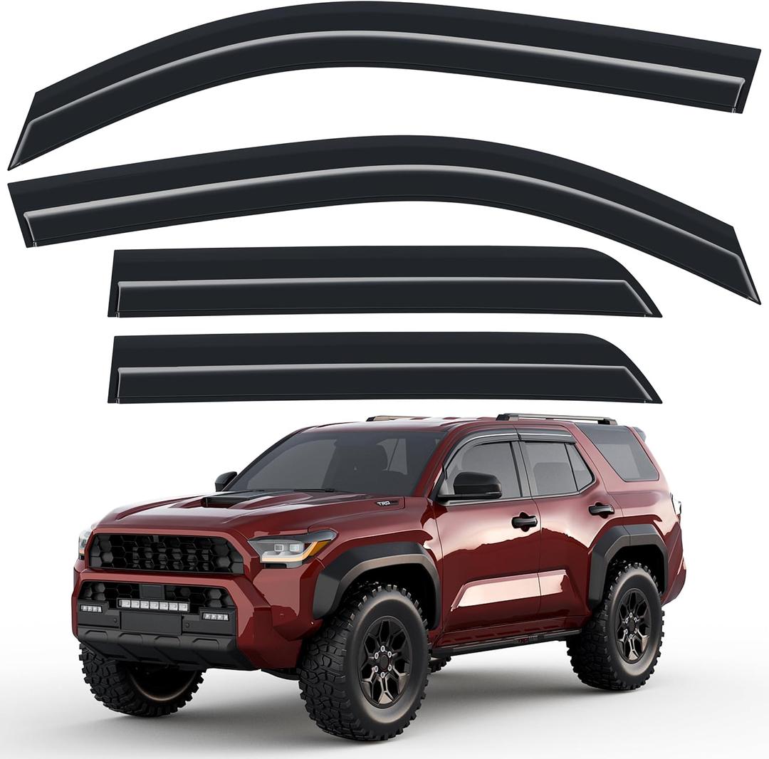 Extra-Wide Window Visors Rain Guards for 2025 2026 Toyota 4Runner