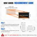 Fancat 12x6 Duct Opening | Steel Return Air Grille | Vent Cover Grill for Sidewall and Ceiling | HVAC Cold Air Intake Grille | White | Outer Dimensions: 13.75"W X 7.75"
