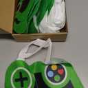 Silkfly 24 Pcs Video Game Party Favor Bags Non Woven Reusable Gaming Goodie Treat Gift Bags with Handles Gaming Party Supplies (Green,24 Pcs)