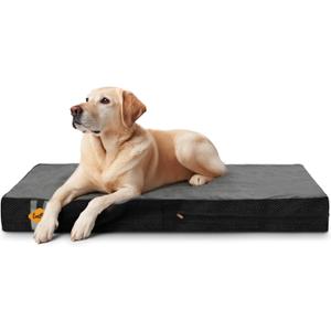 Laifug Orthopedic Memory Foam Pet(40"x 25"x 4",Black)/Dog Bed with Durable Waterproof Liner and Removable Washable Cover Laifug Orthopedic Memory Foam Pet(40"x 25"x 4",Black)/Dog Bed with Durable Waterproof Liner and Removable Washable Cover