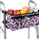 ZHCHG Walker Basket for Seniors, Walker Accessories, Folding Walker Bag with Large Capacity & Never Tipping Over, Best Gift (Not Fit Rollator Walkers) (Purple)