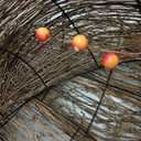 1 Pcs Rattan Lighted Pumpkin Fall Decorations Artificial Rattan Pumpkin Lanterns LED Fall Lighted Harvest Indoor Outdoor Halloween Thanksgiving Decor Porch (Brown,18 Inch)