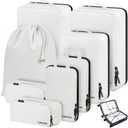 Compression Packing Cubes, Lumesner 8 Set Travel Packing Cubes for Carry on Suitcases, Compression Suitcase Organizers Bag Set & Travel Cubes (8-piece)
