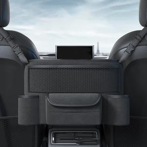 WODHMIEY Car Handbag Holder,Purse Holder and Handbag Holder Between Car Seats,Universal Car Interior Accessories,Large Capacity Car Purse Holder Automotive Consoles & Organizers (Black)