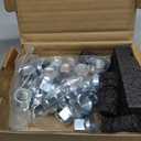 KSP M14X1.5 Open End Acorn Bulge Wheel Lug Nuts, Zinc Finish,3/4"19mm Hex 0.84(21mm) Height Conical Seat 60 Degre for Truck/Tuner Aftermarket Rims Pack 24 pcs, 1 Year Support (Chrome)