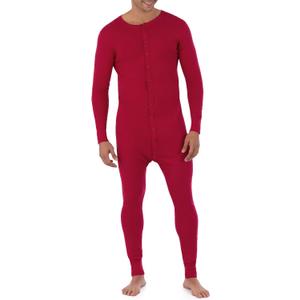 Fruit of the Loom mens Premium Thermal Union Suit (X-Large, Red)