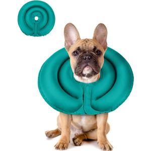 MIDOG Dog Cone Collar for Large Medium Dogs, Soft Inflatable Dog Cone Alternative After Surgery, Adjustable Protective Recovery Cone - Alternative E Collar Does Not Block Vision (Blue,M,Patented)