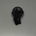 Portable Stroller Mini Fan, Small Rechargeable Personal Fan, Baby Travel Essentials for Wagon, Car Seat, Treadmill, Battery Powered Biking Gear Accessories, 360 Rotation, 3-Speed, Display, Black