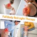 Red Light Therapy Belt, Cordless Infrared Light Therapy Wrap Red Light Therapy Device Infrared Heating Pads for Body with Timer for Back Shoulder Waist Muscle Pain Relief for Gift Women Men