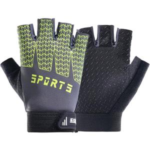 Girls Fingerless Bike Gloves, Sport Gloves for 4-10 Year Girls Monkey Bars Rock Climbing Cycling Biking Fishing (Green)