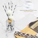 VFULIE 100PCS Reed Diffuser Sticks, 10 Inch Natural Rattan Wood Sticks Essential Oil Aroma Diffuser Sticks Refill Replacement for Aroma Fragrance (Spiral in Brown and White)