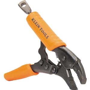 Klein Tools 38600 Curved Jaw Locking Pliers with Quick Release Handles, Intuitive Thumb Knob, High Torque, Mole Grips for Clamping and Gripping, 5-Inch
