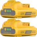 Replacement for Dewalt 12V Battery DCB120 4.0Ah - Replacement for DCB120, DCB121, DCB127 DCB124 - Lithium-Ion Rechargeable Batteries for Dewalt 12volt Cordless Tools 2-Pack