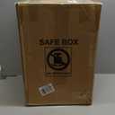 19.69 Inches Tall Safe Box, 3.3 Cuft Home Safe with Fireproof Waterproof Bag, Anti-Theft Digital Security Lock Box with Smart Alert System, Removable Shelf, Mute Function, Document Safes for Jewelry