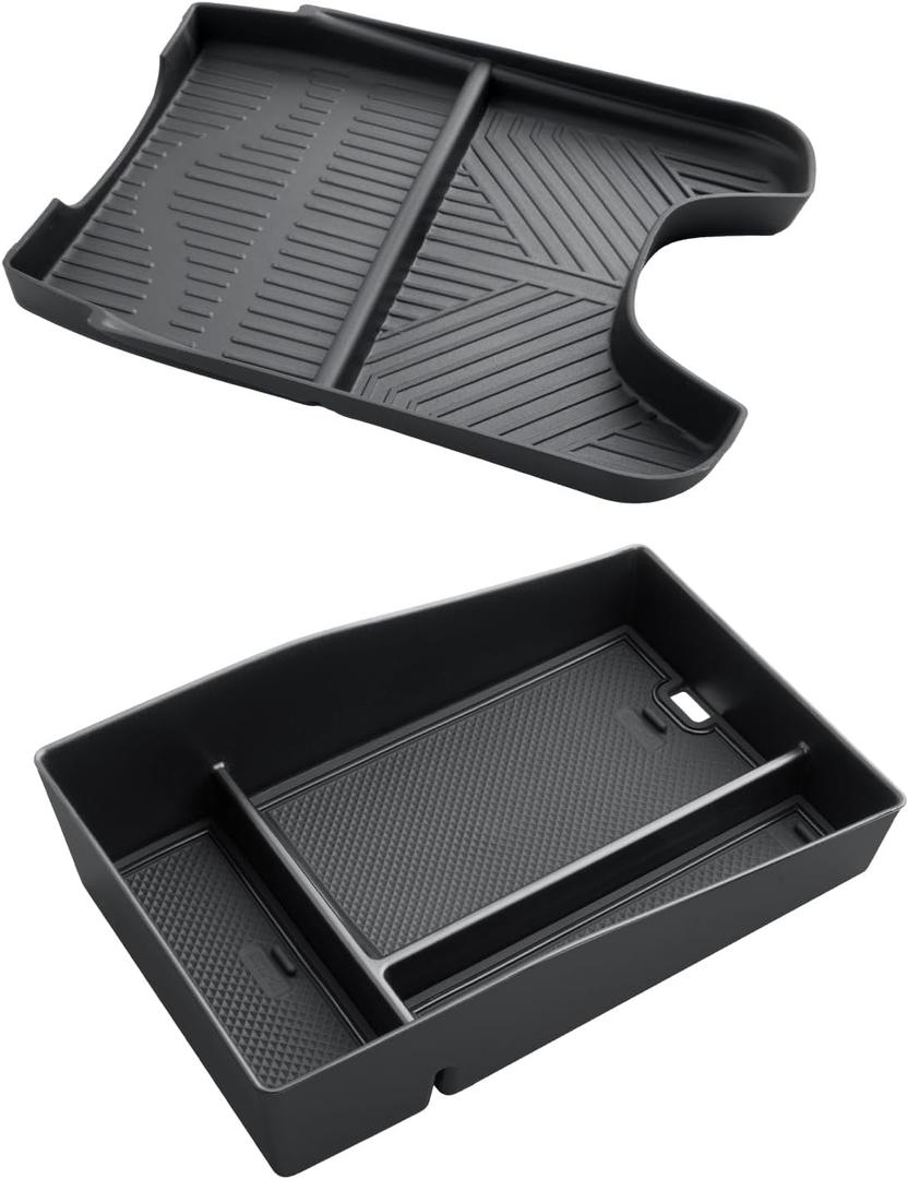 CDEFG 2PCS for 2023 2024 2025 HR-V Center Console Organizer Tray for 2023-2025 Honda HR-V Lower Console Tray Storage Box Floor Tray Sunglasses Holder 2025 2024 HR-V Interior Accessories