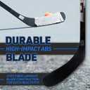 Franklin Sports Street Hockey Sticks - Ambush Junior Street Hockey Stick - Wood and Fiberglass Shaft - ABS Blade - One Piece Stick - 46", 52", 58"