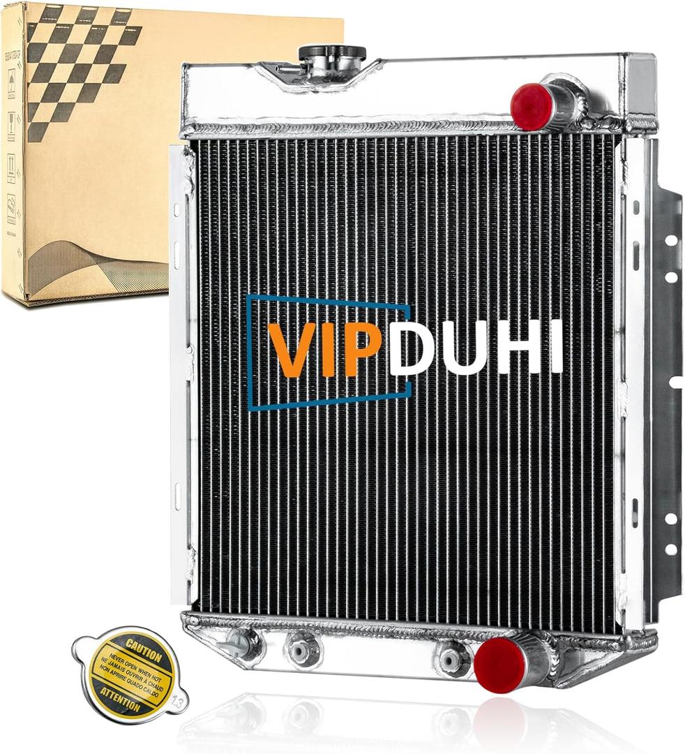 Radiator Aluminum Compatible with 1965-1966 Ford Mustang 1960-1965 Ford Ranchero Falcon Mercury Comet 1963 1961 1962 1964 2.4L 2.8L 3.3L 4.3L 4.7L, 3 Row