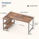DUMOS L Shaped Computer Desk, 39" Gaming Corner Desks with Shelves