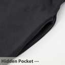 Weecreeture Hooded Towel Poncho with Zipper and Pocket, Surf Poncho for Men and Women, Beach Bath Changing Robe Cover Up Black XL