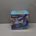 2 x 16 Ft Flexible Car Race Track, Flex Ramp with 12 Suction Cups, Compatible with Hot Wheels and Diecast 1/64th Cars, Double Tracks Long Rolls Up Portable Racetrack (Blue)