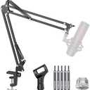 InnoGear Boom Arm Microphone Mic Stand for Blue Yeti HyperX QuadCast SoloCast Snowball Fifine Shure SM7B and other Mic, Medium