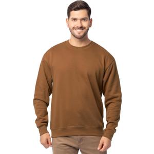 Fruit of the Loom Men's Eversoft Fleece Crewneck Sweatshirts, Moisture Wicking & Breathable, Sizes S-4x (Golden Pecan)