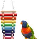 Colorful Bird Xylophone Toy, Suspensible Funny Xylophone Toy with 8 Metal Keys, Bird Cage Toy Accessories for Chicken Bird Parrot Parrot Parakeet Budgies Love Birds