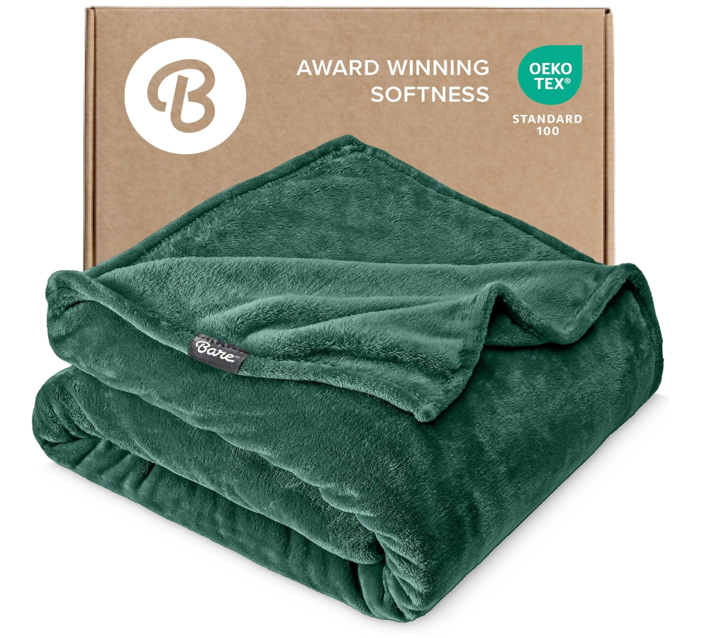 OEKO TEX Standart 100 blanket dark green