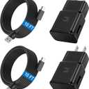 Phone Charger Android Type C 10 FT USB to USB C Charging Cable Fast Charger for Samsung Galaxy S10/S10e/S10+/S9/S9+/S8/S8+/S23/S22/S21 Ultra/S20//S25/S26/S24/Note 20/Note 10/Note 9/Note 8