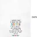 QODUNG I Would Fight A Bear for You Sister Soft Kitchen Towels Dishcloths 16x24 Inch,Best Sister Drying Cloth Hand Towels Tea Towels for Kitchen,Funny Sister Gift