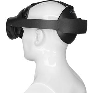 Comfortable Kit Compatible with Meta Quest Pro-Soft and Bigger Forehead Pads and Rear Pads with Top Strap Added