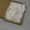 Boao White 24 Pieces Poinsettia Flower Christmas Glitter Artificial Poinsettia with Clips Christmas Tree Ornament Decorations for DIY Xmas Wreath Holiday Home Party Decor, 3/4/6 Inches