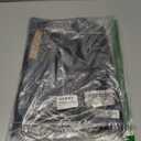 Women's Long Sleeve Shirts Zipper Color Block V Neck Tunic Tops Casual Blouse (Black, XXL)