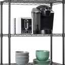 BestOffice New Wire Shelving Cart Unit 3 Shelves Shelf Rack Layer Tier