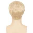 Mens Short Blonde Wigs Natural Layered Costume Natural Looking Synthetic Halloween Cosplay Daily Party Hair Wig