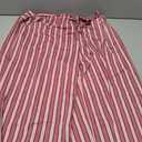 Acelitt Women Casual Drawstring Elastic Waist Loose Wide Leg Striped Pants with Pockets,  (Large)