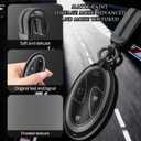 for Hyundai Key Fob Cover Accessories,Matte TPU Material, with a Cute Leather Keychain,for loniq 6 Grandeur GN7 KONA Elanrtra Sonata Tucson 2023 2024 2025 2026 Santa and Other Models.