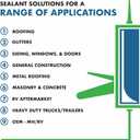 GEOCEL GC55103 4500 Roof Bonding Sealant, 10 Ounce Cartridge, Black