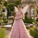 Fairy Wings for Women with Lace Gloves, Butterfly Cosplay Wings,Iridescent Costume Wings for Party Photography Adult Dress Up
