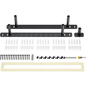 2pcs Floating Shelf Hardware Heavy Duty Hidden Shelf Brackets Support,Wall Mounting Invisible Floating Shelves Bracket with Jig (22" x 4" x 1.5" with Tools)