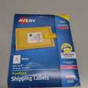Avery Printable Shipping Labels with Sure Feed, 3-1/3" x 4", White, 150 Blank Mailing Labels (5264)