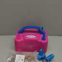 AGPTEK Electric Air Balloon Pump, 110V 600W Rose Red Portable Dual Nozzle Inflator/Blower for Party Decoration