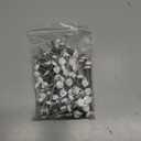 Etauwe #10 x 1 Hex Washer Head Self Tapping Screws, TEK Screws, Self Drilling, Stainless Steel 410 Sheet Metal Screws, White Head, 100 PCS