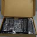 OPNICE Desk Organizer and Accessories, 2-Tier Computer Monitor Stand Riser with Drawer and 2 Pen Holders, Laptop Stand, Office Desk Accessories for Office Supplies, Black (Black 1-Pack)