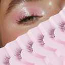 Half Lashes Natural Half Eyelashes Wispy Corner End Lashes HE-25