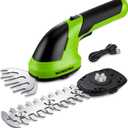 WORKPRO Cordless Grass Shear & Shrubbery Trimmer - 2 in 1 Handheld 7.2V Electric Grass Trimmer Hedge Shears/Grass Cutter Rechargeable Lithium-Ion Battery and Type-C Cable Included (Green)